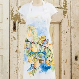 April Cornell Pears Watercolor Apron NWT